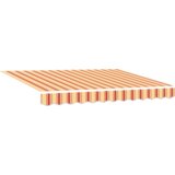 vidaXL Avtomatska retraktibilna tenda rumena in oranžna 350x250 cm | Shoptok.si
