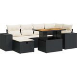 vidaXL 8-dijelni set vrtnih sofa od poliratana s jastucima crni bagrem | shoptok.hr