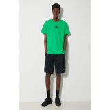 The North Face Pamučna majica M S/S Fine Alpine Equipment Tee 3 za muškarce, boja: zelena, s tiskom, NF0A87U3PO81 | shoptok.hr