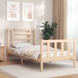 Maison Chic Posteljni okvir - Enojna postelja - Postelja za odrasle brez vzmetnice 90x200 cm trdna borovina-J6806, (21766934) | Shoptok.si