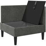 SOFA s pohranom Tamnosiva Baršun | Eponuda.com