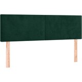  Uzglavlja tamnozelena 144x5x78/88 cm baršunasta | shoptok.hr