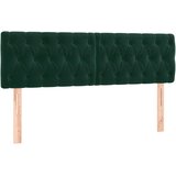  LED uzglavlje tamnozeleno 160x7x78/88 cm baršunasto | shoptok.hr