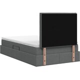  s madracem i skladištem Tamnosiva 120 x 200 cm tkanina | shoptok.hr
