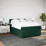  Krevet s oprugama i madracem tamnozeleni 160x200 cm baršunasti | shoptok.hr