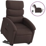 Maison Chic Električni naslanjač - Relax naslanjač s funkcijo vstajanja temno rjavo blago, (22061605) Cene