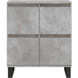 vidaXL Komoda betonsko siva 60x35x70 cm inženirski les | Shoptok.si