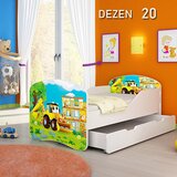 Olimp Sport dečiji krevet drveni 140x70cm sa fiokom i gratis dušek 45 dezena | ePonuda.com