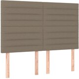  LED uzglavlje smeđesivo 144x5x118/128 cm od tkanine | Eponuda.ba