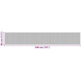 vidaXL Preproga pravokotna temno rjava 80x500 cm bambus | Shoptok.si