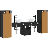  Set namještaja za kupaonicu 5 kom. Crna 33 x 34,5 x 100 cm | shoptok.hr