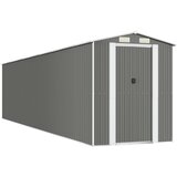  Vrtno spremište svjetlosivo 192x855x223 cm pocinčani čelik | shoptok.hr