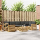  Set vanjskih sofa 8 kom. Bijela i antracit Poliester | shoptok.hr