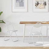  Sklopiva stolica 2 pcs Bijeli 48 x 43,5 x 81 cm Lažna koža | shoptok.hr