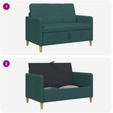 SOFA s pohranom Tamnozelena 122 x 78 x 87 cm Poliester | shoptok.hr