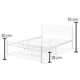 Hanah home bračni krevet K70 white (160 x 200)
