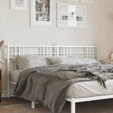 vidaXL Kovinsko vzglavje belo 200 cm | Shoptok.si