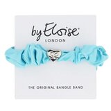 By Eloise London Silk Scrunchie Silver Heart Turquoise elastika za lase | Shoptok.si
