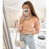 Gemre Pink V-neck long sleeve blouse Langlais Cene