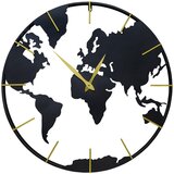 Ambia Home STENSKA URA črna 70 cm | Shoptok.si