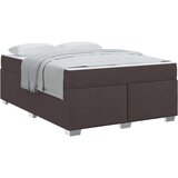  Konstrukcija postelje Temno rjava 140 x 200 cm blago | Shoptok.si