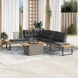 Maison Chic Seti vrtnega pohištva - Vrtna garnitura - Vrtni pohištvo set 2-delna z blazinami poli ratan/akacija, (21810141) | Shoptok.si