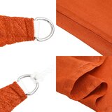  Jedro za zaštitu od sunca 160 g/m² narančasto 2 x 2,5 m HDPE | shoptok.hr