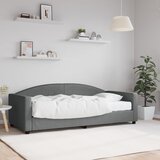  Dnevni krevet s madracem tamnosivi 90 x 190 cm od tkanine | shoptok.hr