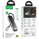 hoco. Konverter USB HUB type C to USB3.0/USB2.0/HDMI/RJ45/PD - HB23 Easy view | Eponuda.ba