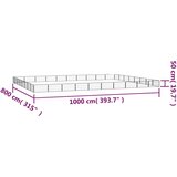  Ograda za pse s 36 panela crna 100 x 50 cm čelik obložen prahom | Shoptok.si