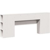 vidaXL Vzglavje s predelki bela 180 cm trdna borovina | Shoptok.si