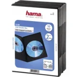 Slim DVD Double Jewel Case pack of 10, black 51184