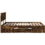  Okvir za krevet s uzglavljem Dimljeni hrast 140 x 200 cm - Dimljeni hrast 140 x 190 cm | shoptok.hr