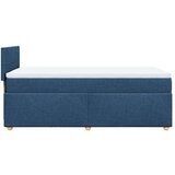 vidaXL Krevet s oprugama i madracem plavi 100 x 200 cm od tkanine | shoptok.hr