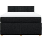  Krevet s oprugama i madracem crni 140x200 cm od tkanine | shoptok.hr