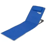 Ležalniki Tapis de plage pliable bleu avec dossier inclinable Modra