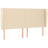  Uzglavlje s ušima krem 183x23x118/128 cm od tkanine | shoptok.hr