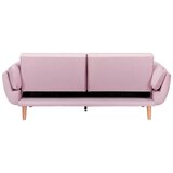 Bessagi Home zofa s posteljno funkcijo cora, roza, žamet | Shoptok.si