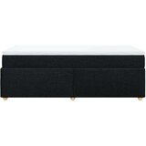 vidaXL Box spring postelja z vzmetnico črna 90x200 cm blago | Shoptok.si