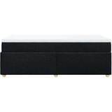 vidaXL Krevet s oprugama i madracem crni 90x200 cm od tkanine | shoptok.hr