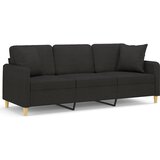 Maison Chic kavč - Sofa - Kanape dvosed z blazinami črn 180 cm blago, (21726952) Cene