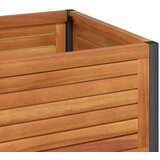  Vrtna sadilica s policom 80 x 45 x 80 cm masivno drvo i čelik | shoptok.hr
