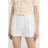 Elisabetta Franchi Kratke hlače ženske, bela barva, SH00542E2