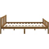  Okvir za krevet masivno drvo boja meda 150 x 200 cm bračni | shoptok.hr