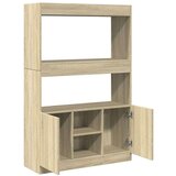 vidaXL Visoka omara sonoma hrast 92x33x140 cm inženirski les | Shoptok.si