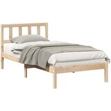  Krevetna konstrukcija Smeđa 80 x 200 cm Čvrsto borovo drvo | shoptok.hr