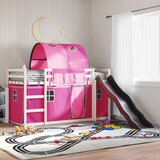 The Living Store pograd s toboganom in zavesami roza 80x200 cm - pograd, (21491722) | Shoptok.si
