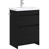 vidaXL Komplet pohištva za kopalnico Črni hrast 61 x 40 x 84,5 cm, (5000245137) | Shoptok.si