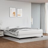  Madrac s džepičastim oprugama srednje tvrdoće bijeli 160x200x20 cm umjetne kože | shoptok.hr