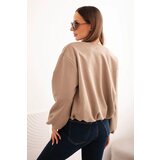 Kesi Włoski Women's jacket with a zipper and puffed sleeve fango | Shoptok.si
